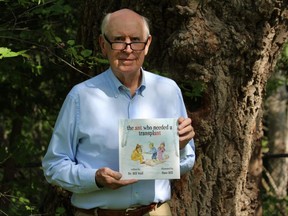 Retired London transplant surgeon Bill Wall wrote a children's book, The Ant Who Needed a Transplant, to educate youngsters about the importance of organ donation. (Dale Carruthers/The London Free Press)