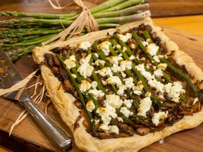 Asparagus and mushroom tart (Mike Hensen/The London Free Press)