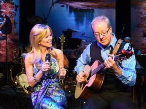 Leisa Way, shown performing with Fred Smith, opens the Port Stanley Festival Theatre with “Early Morning Rain: The Legend of Gordon Lightfoot.” Sharyn Ayliffe photo