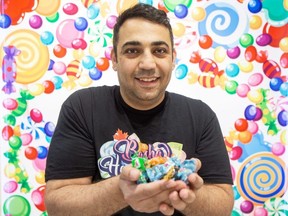 Nader Basha, a Syrian refugee who came to London in 2015, is opening Basha Handy Candy in CF Masonville Place in London, a major milestone for the confectionary business he launched with his brother in 2018. Photo taken on Sunday, May 21, 2023. (Derek Ruttan/The London Free Press)