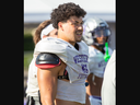 Edouard Wanadi is shown during Western Mustangs football practice in London on Wednesday August 31, 2022. Derek Ruttan/The London Free Press
