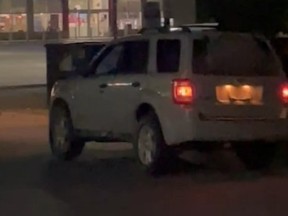 photograph of a vehicle whose driver yelled racist comments