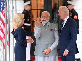 India's Prime Minister Narendra Modi arrives at White House