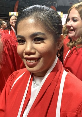 Janine Castro Suguitin, 26, graduate of the personal support worker program from the Philippines: “Companions, the peers, we'd go to eat out after school, or having coffee in the lounge before going in.”
