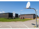 New portables are being readied at Wilfrid Jury elementary school in London on Tuesday July 18, 2023. (Mike Hensen/The London Free Press)
