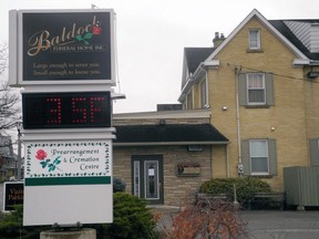 The former Baldock Funeral Home in Simcoe is shown in this file photo.