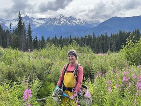 Ontario resident Leslie Dart is seen in a July 15, 2022, handout image. Dart, who spent the last three summers planting trees across the country, is among the thousands of tree planters, many of them college students, who work mostly for logging companies on reforestation projects each summer.