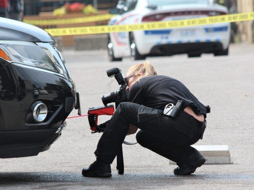 The trial centres on a 2023 downtown parking lot shooting that left one man seriously injured.