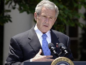 President George W. Bush makes a statement about the President's Emergency Program for AIDS Relief, also known as PEPFAR