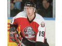 Joe Thornton is shown while playing with the Soo Greyhounds in this image from a hockey card.