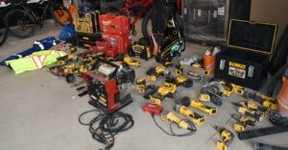 more than $100,000 worth of stolen tools and equipment
