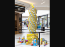 The Salvation Army London Community and Family Services, Michael Clark Construction and White Oaks Mall teamed up to present “Canstruction” at the mall. The event challenged teams to use food stuffs to re-create famous structures as a way to help those struggling with food insecurity. Here is Panama’s F&F Tower, re-created by Zedd Architecture of London. Photo taken on Sept. 11, 2023. Derek Ruttan/London Free Press