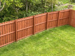 Building a wooden fence