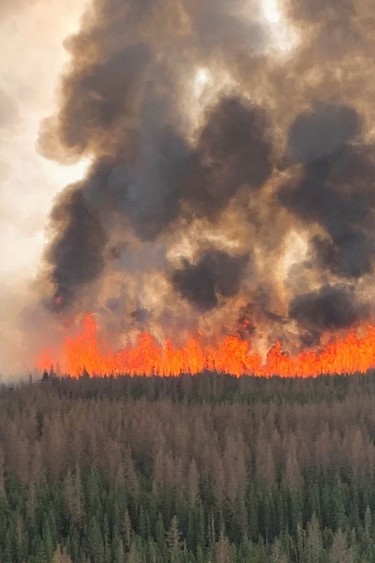Some of the season’s early fires in Alberta, shown here on April 30, started in the area of Evansburg, Entwistle, Wildwood, Lobstick and Hansonville.