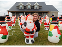 Tracy Goris decorated her home on Lyons Line in Malahide Township, northeast of Aylmer, with 503 blown plastic ornaments and 43,287 LED Christmas lights. She calls the Christmastime effort alongside her husband, Patrick, a 