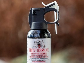 Bear spray is only legal to use as indicated on the warning label.