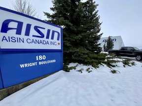 Aisin Canada Inc, a global automotive supplier, announced plans to expand its manufacturing plant in Stratford. (Cory Smith/Beacon Herald)