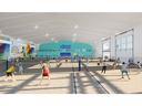 The Beach Hangar, an indoor beach volleyball venue, is planned to open at the London International Airport in January 2025. (Contributed)