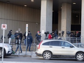 Media outside court house