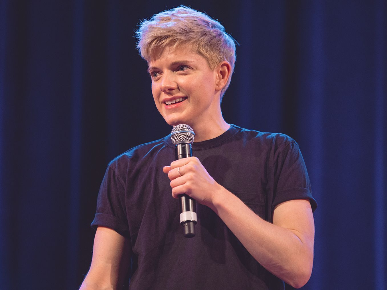 Canadian cartoonist Mae Martin performs at the Vogue Theatre.  (Photo by Arin Sanrai)