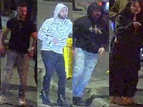four people sought in connection with a Richmond Row assault