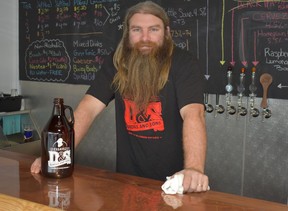 Rob Dundas, shown in his first year in business in 2019, has closed Dundas and Sons Brewing in London's Old East Village, citing a list of challenges. (WAYNE NEWTON/Special to Postmedia News)