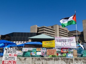 The pro-Palestine encampment at Western University