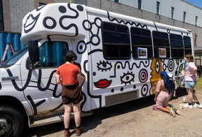The Boys and Girls Club of London bus