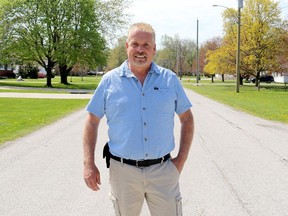 Steve Pinsonneault of Thamesville, a longtime Chatham-Kent councilor, is swapping civic for provincial politics after winning a byelection in Lambton-Kent-Middlesex on Thursday, May 2, 2024, keeping the vast rural riding in the hands of Premier Doug Ford's Progressive Conservative government.  (Ellwood Shreve/Chatham Daily News)