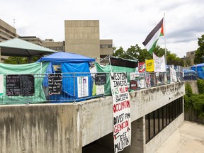 Western Palestinian encampment