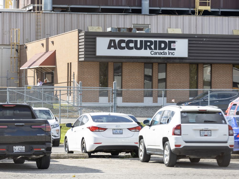 The Accuride plant on Firestone Boulevard in London opened in 1968. Photo taken on Tuesday, Oct. 15, 2024. (Derek Ruttan/The London Free Press)