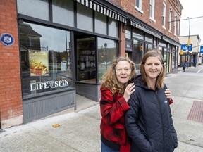 Life Spin’s executive director Jacqueline Thompson (left) and program coordinator Meagen Ciufo