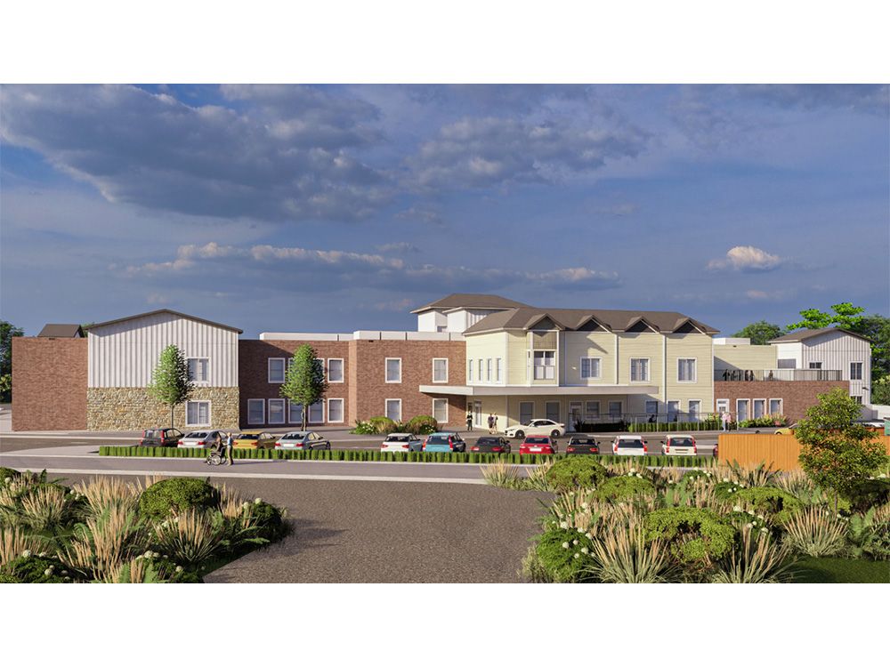 A rendering of Extendicare Port Stanley's 128-bed long-term care home that is under construction and expected to open in early 2027.