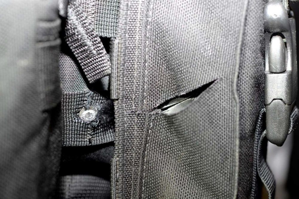 Insp. Douglas Brown's ballistic vest