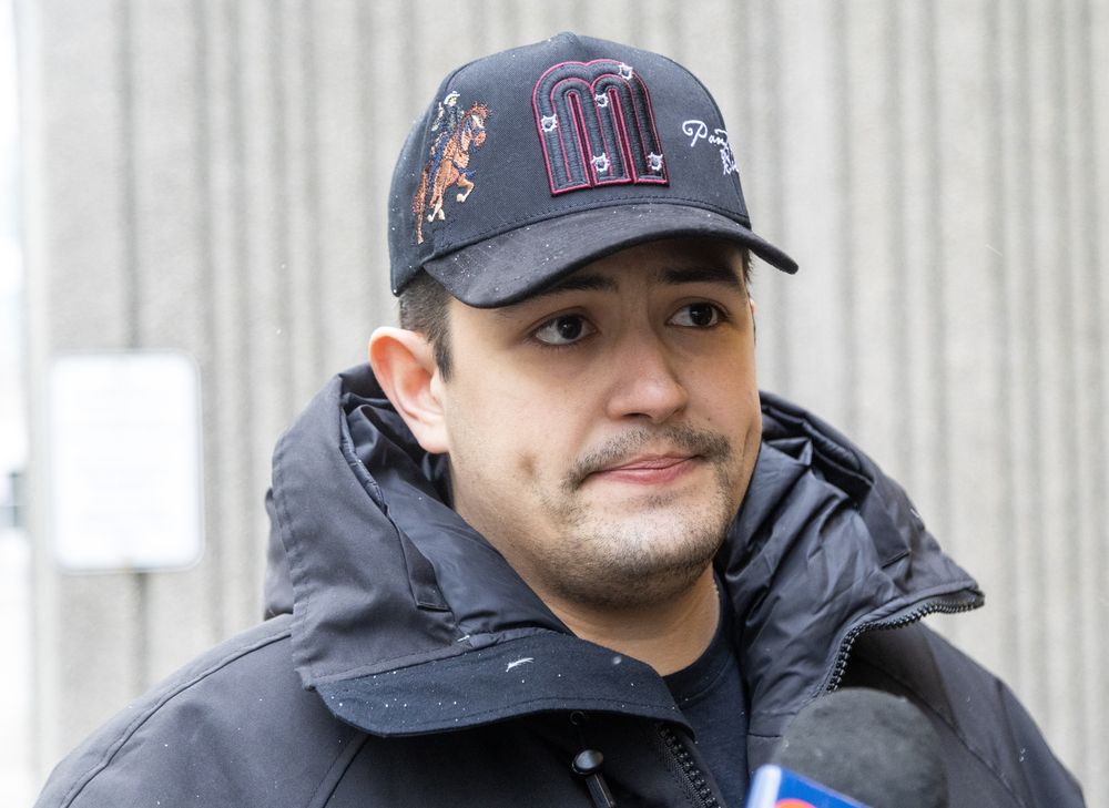Eliel Silva, the brother of Josue Silva, speaks to media outside the London courthouse on Friday, Jan. 3, 2025, after a jury convicted Carlos Guerra Guerra, 23, of second-degree murder in the fatal shooting of Silva at a bush party in London in July 2021. (Derek Ruttan/The London Free Press)