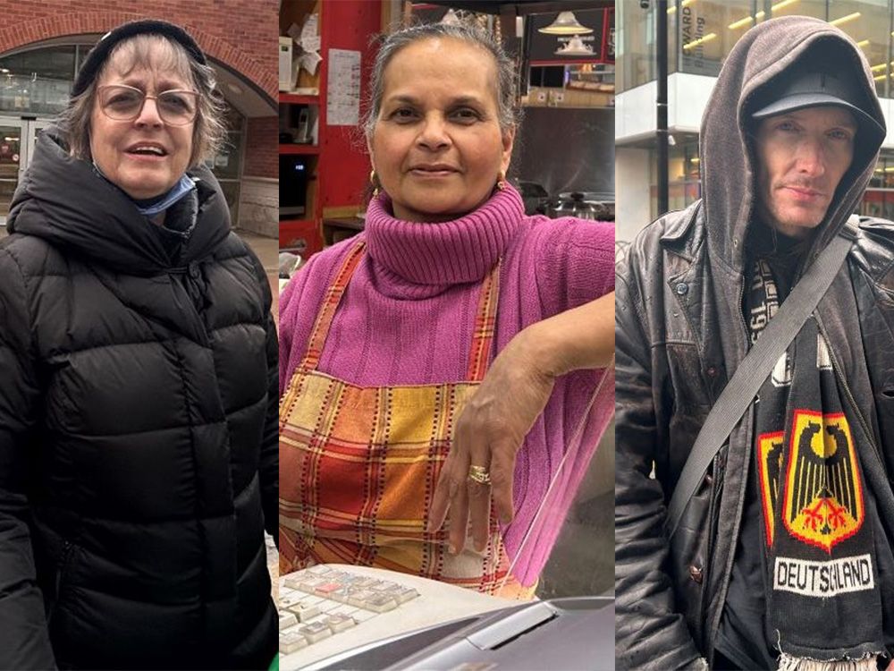 Monica Codd, Bhan Mudliar and Christopher Bettridge weigh in on the $200 Ontario cheques. (Beatriz Baleeiro/The London Free Press)
