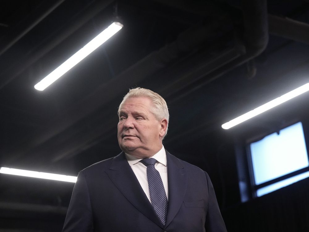Ontario Premier Doug Ford attends a news conference at Queen's Park in Toronto on Thursday, Dec. 12, 2024. Two senior government sources say Ford plans to call a snap election next Wednesday.