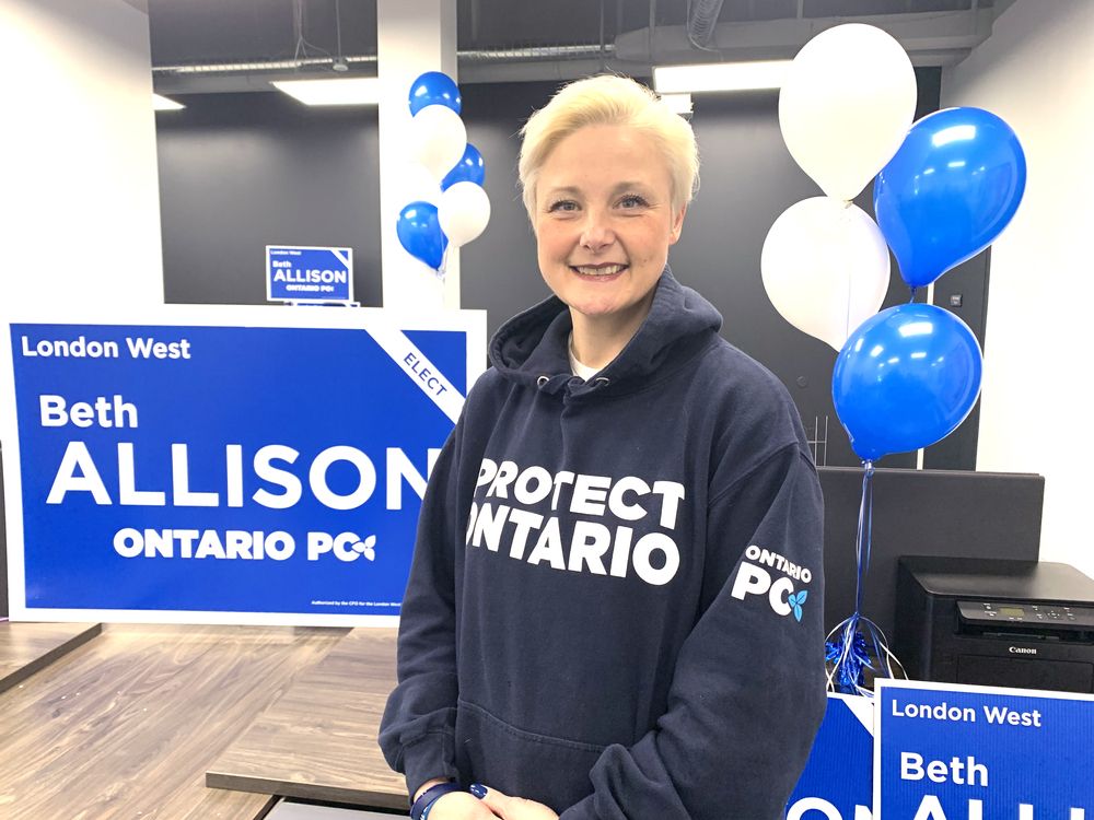London West provincial Progressive Conservative candidate Beth Allison was photographed on Wednesday, Feb. 5, 2025. (Derek Ruttan/The London Free Press)