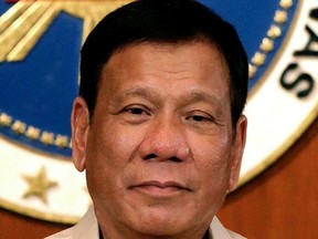 former Philippines president Rodrigo Duterte