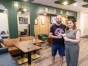 Sulav and Chhavi Sharma have opened the Organique Cafe and Eatery in downtown London, Ontario. Photo shot on Friday June 20, 2025. (Derek Ruttan/The London Free Press)