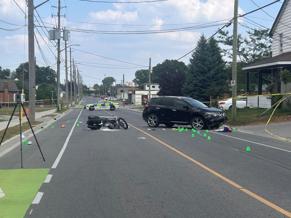 The collision happened on Brydges Street, east of Egerton Street, around 1:50 p.m. on Aug. 15.