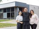 Ivy Pham, Joseph Tran and Shauna Versloot are opening a new restaurant in the former Beer Store on Piccadilly Street in London. Photo taken on Wednesday Aug. 20, 2025. (Derek Ruttan/The London Free Press)