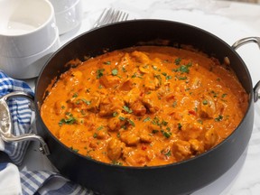 Chicken paprikash with spaetzle