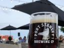 A glass of Port Stanley Brewing's malty dunkel makes an excellent companion for an August evening on the harbourside patio. (Wayne Newton/Special to Postmedia News)
