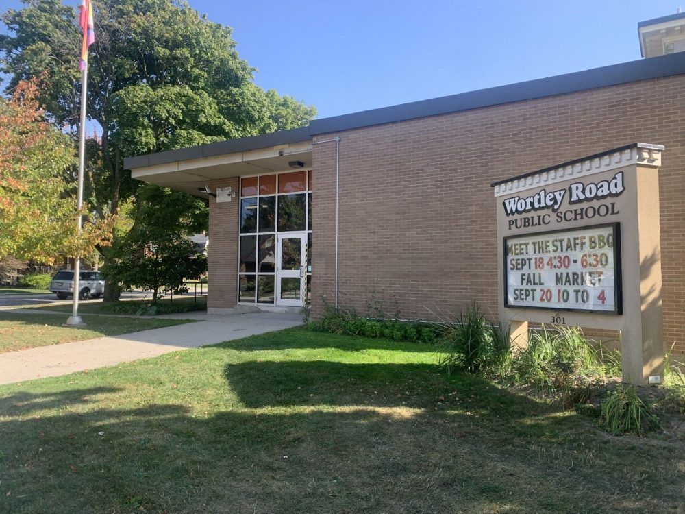 London police apprehended a naked man near an elementary school in the city’s Old South neighbourhood Monday