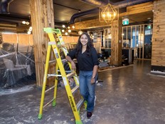 Renovations are underway for Sandra Jacob’s new restaurant Malabari Bistro