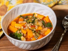 Vegetable and barley soup