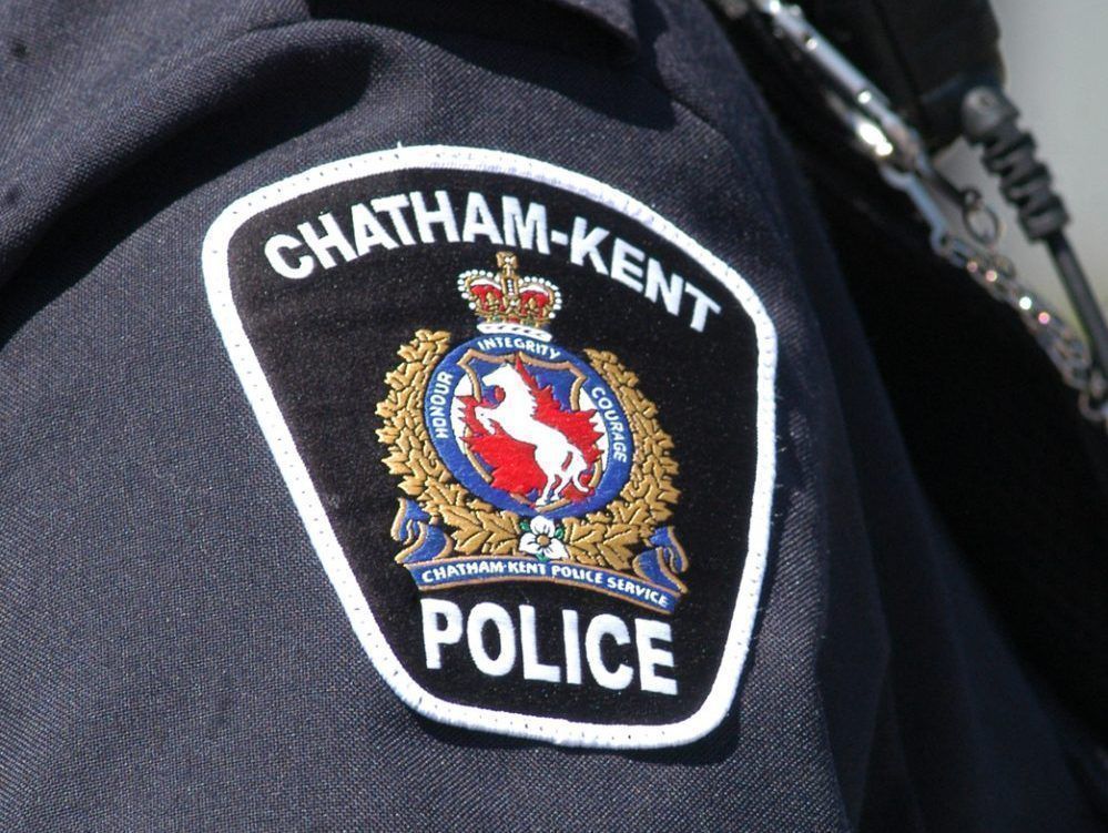  A Chatham-Kent police officer’s uniform patch is shown in this Postmedia file photo.