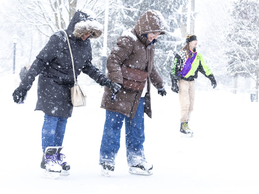 First weekend of skating season in downtown London's Victoria Park, with the city-run rink now up and running for the winter ahead