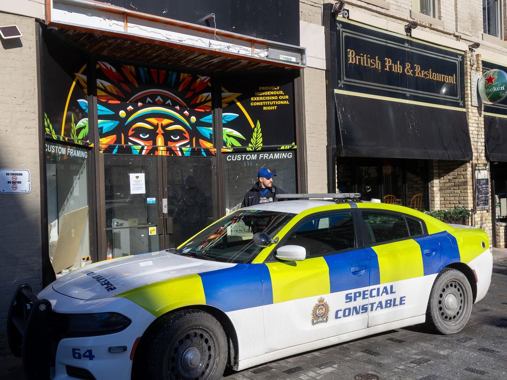 The building's landlord is barred from entering until a court gives her permission.